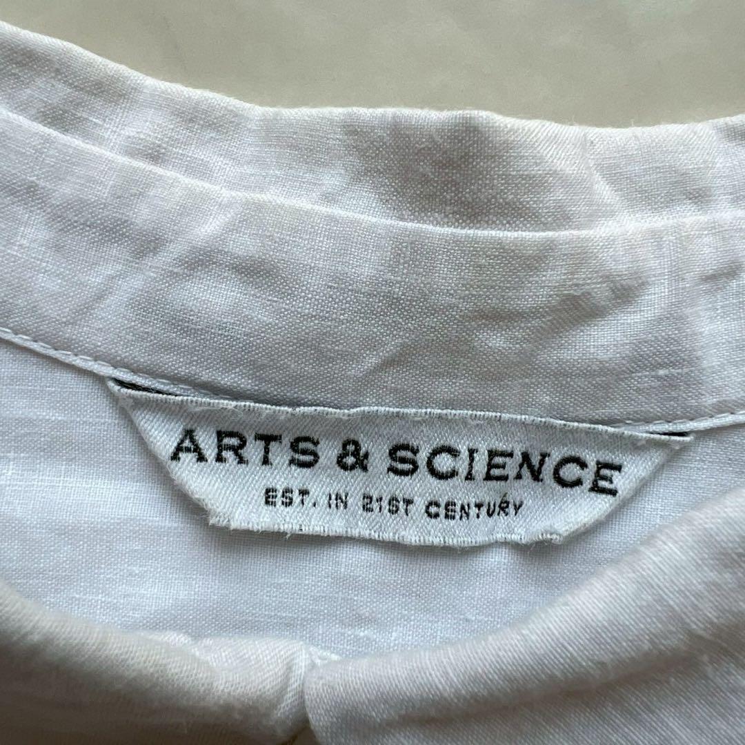 ARTS&SCIENCE 現行タグ リネン ポケット ハーフボタン ブラウス