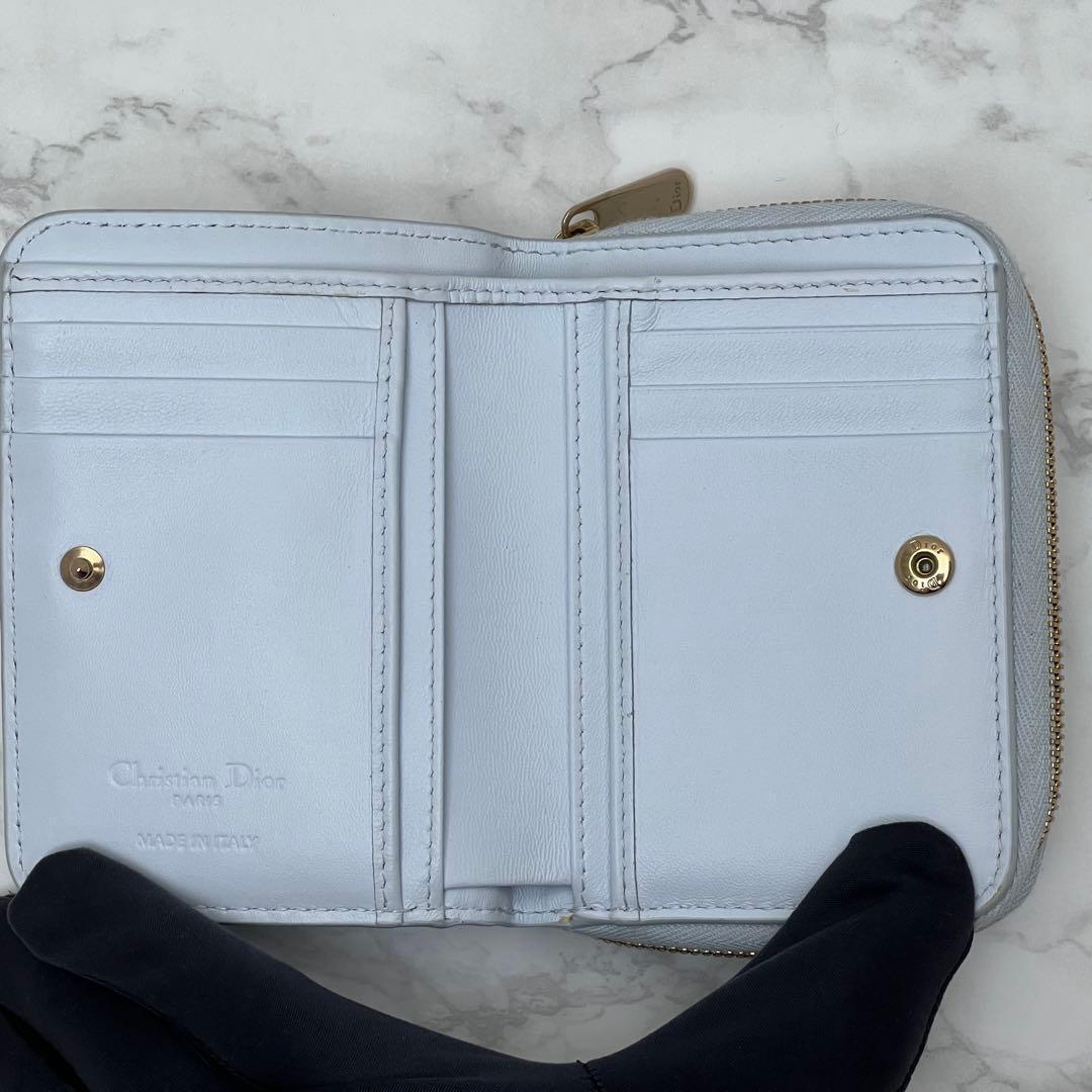 ディオール 【日本限定】 Dior Scarlet ウォレット 折り財布 ブルー