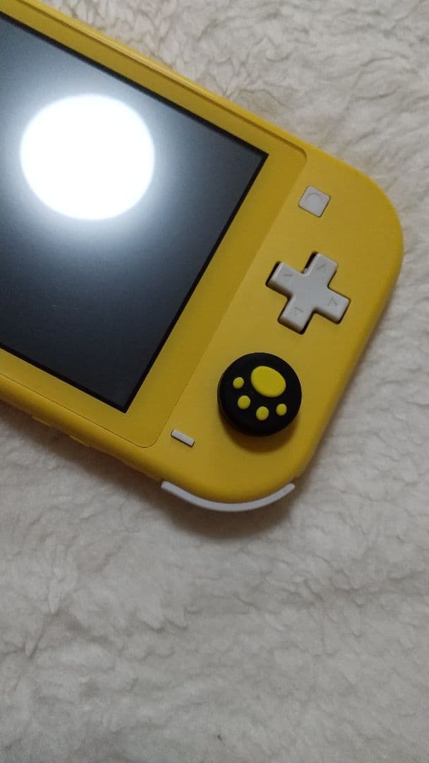 Nintendo Switch Lite イエロー 動作品 肉球カバーアダプター