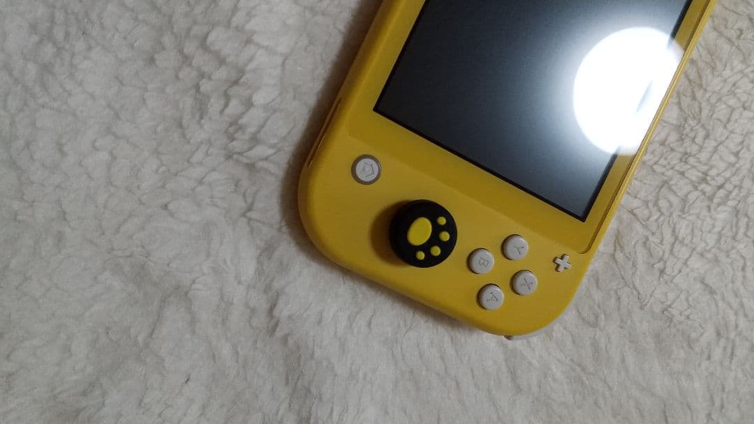 Nintendo Switch Lite イエロー 動作品 肉球カバーアダプター