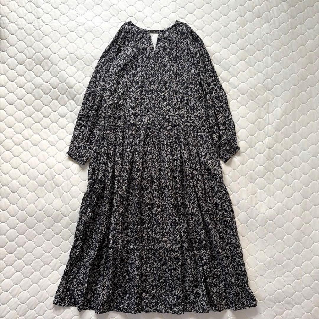 【24SS美品】定価2.3万円✴︎BEARDSLEY プリントギャザーワンピース