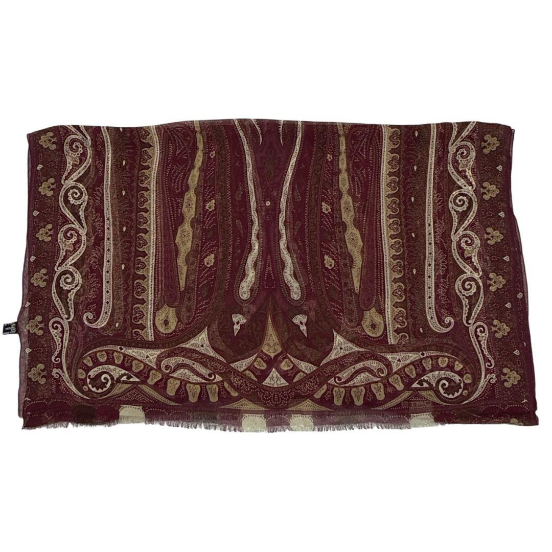 美品★ETRO エトロ シルク100% イタリア 大判ストール スカーフ