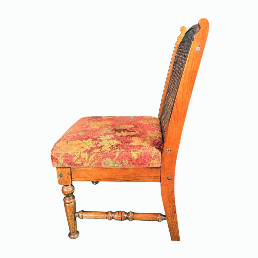 HR870 カントリーハウス　三越ブルージュ　花柄　ワインレッド　赤系　チェア