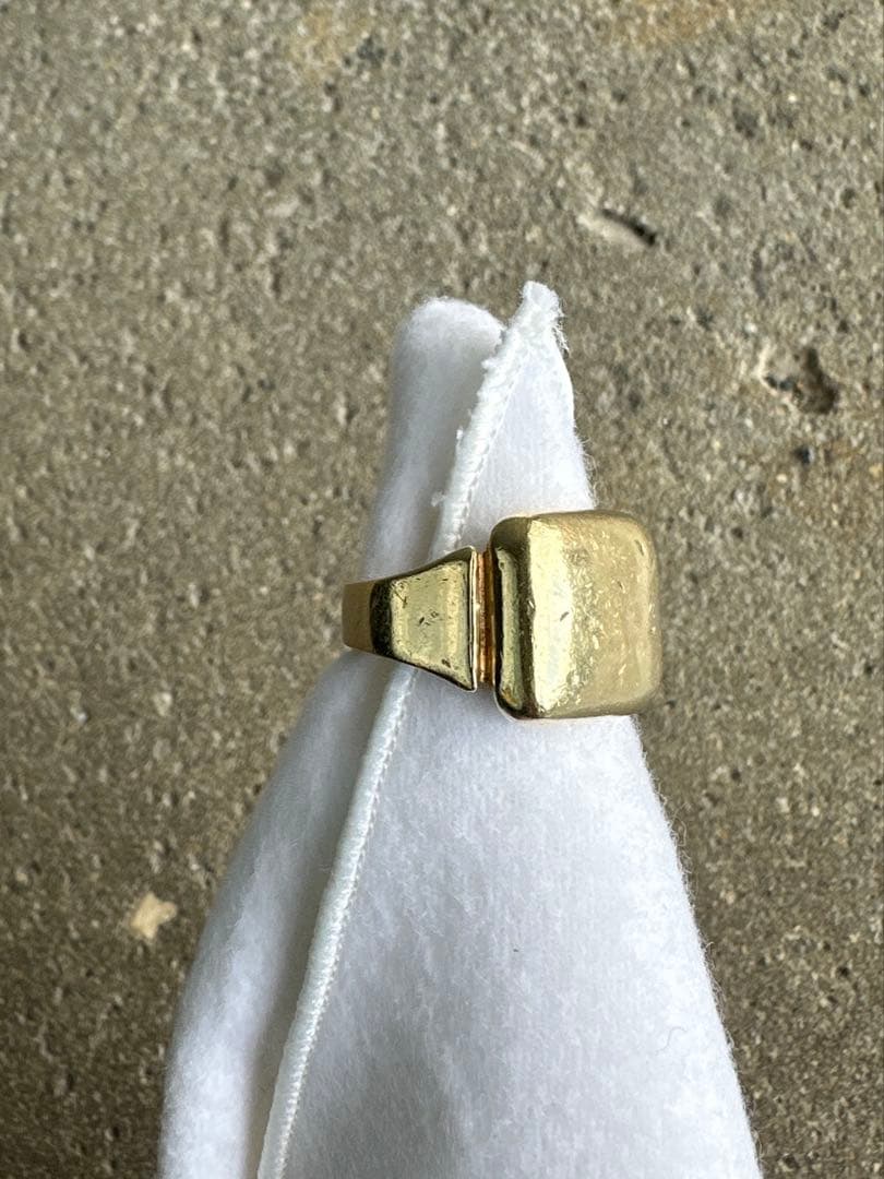 か*様 BOTTEGA VENETA ボッテガ　ゴールドスクエアリング