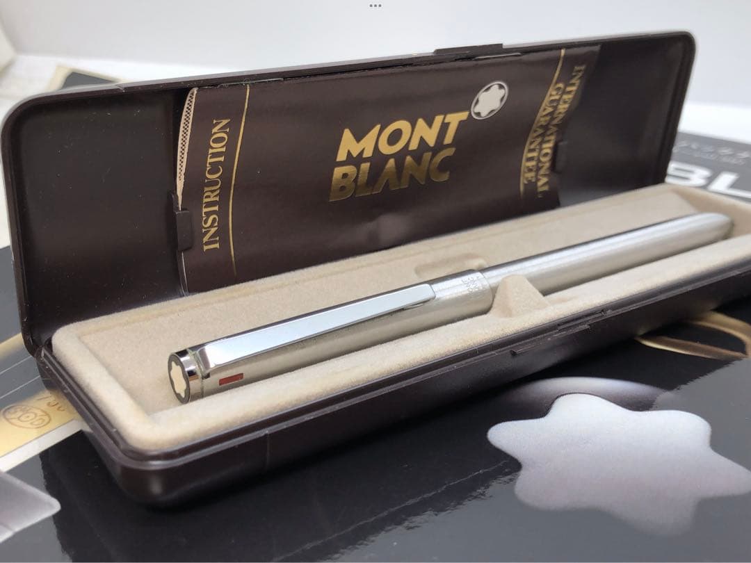 稀少カスタム！クリエイター必需品４色マルチボールペンNo2722バフ★モンブラン