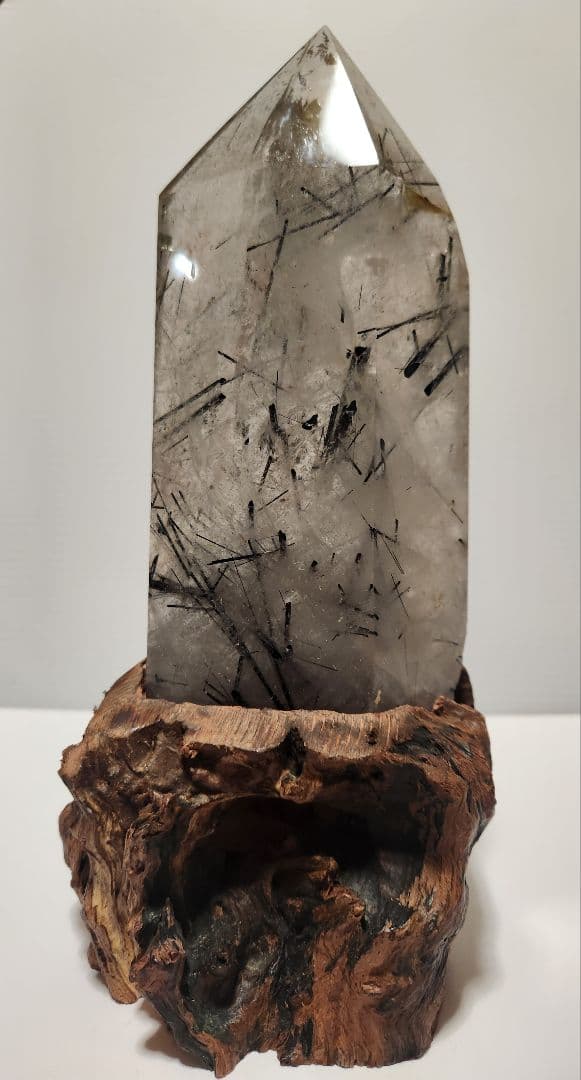 ☆ルチル 置物 ポイント六角柱 天然石 原石