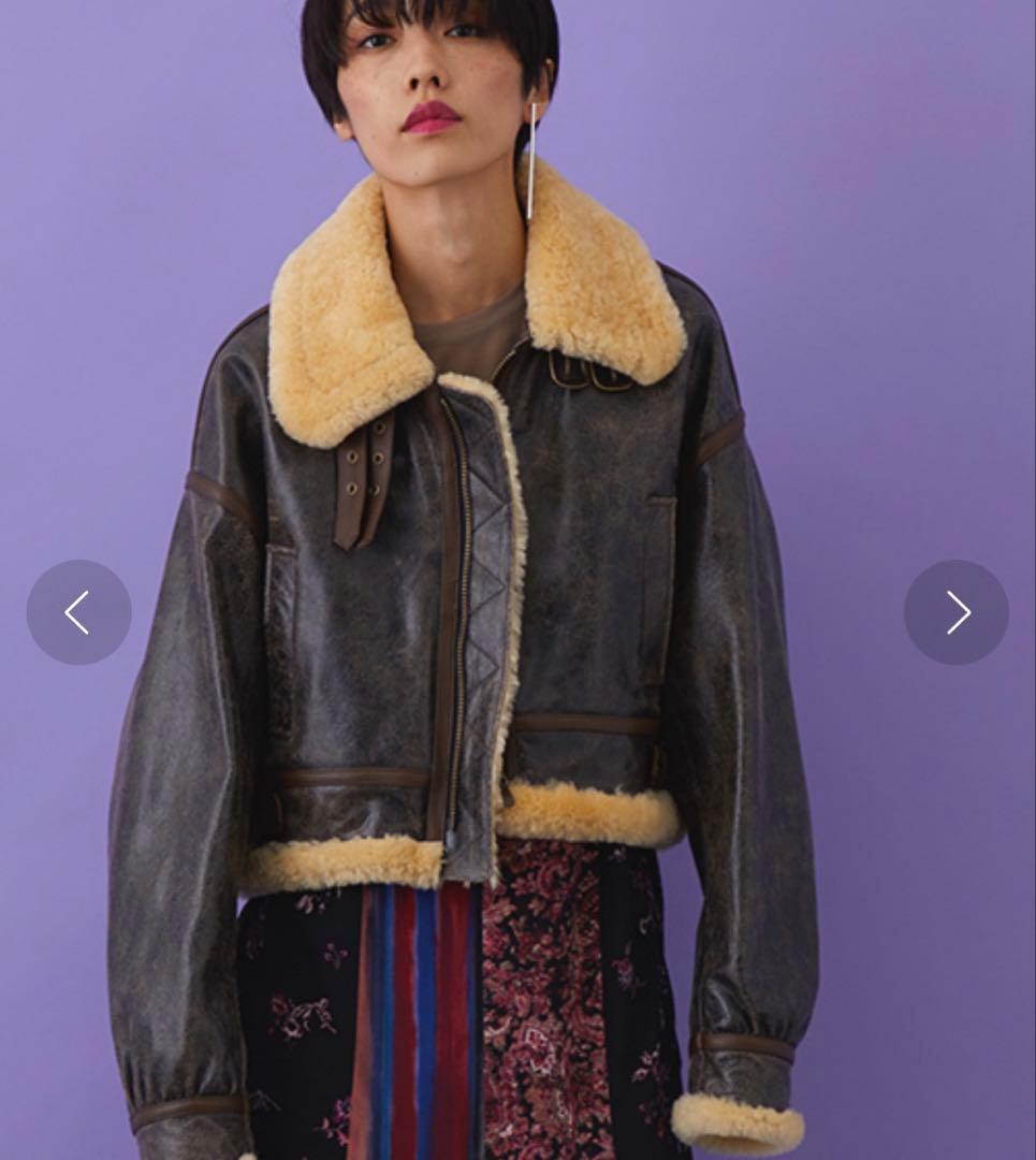 STUDIOUS ステュディオス アンティークレザービッグブルゾン B-3