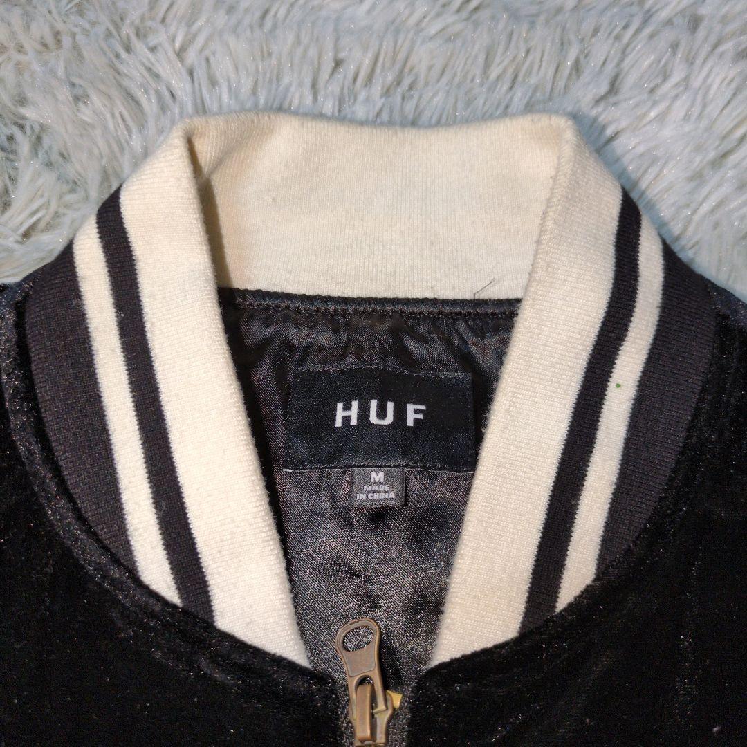 【HUF】WILD COCK BOMBER JACKET☆ベロアスカジャン