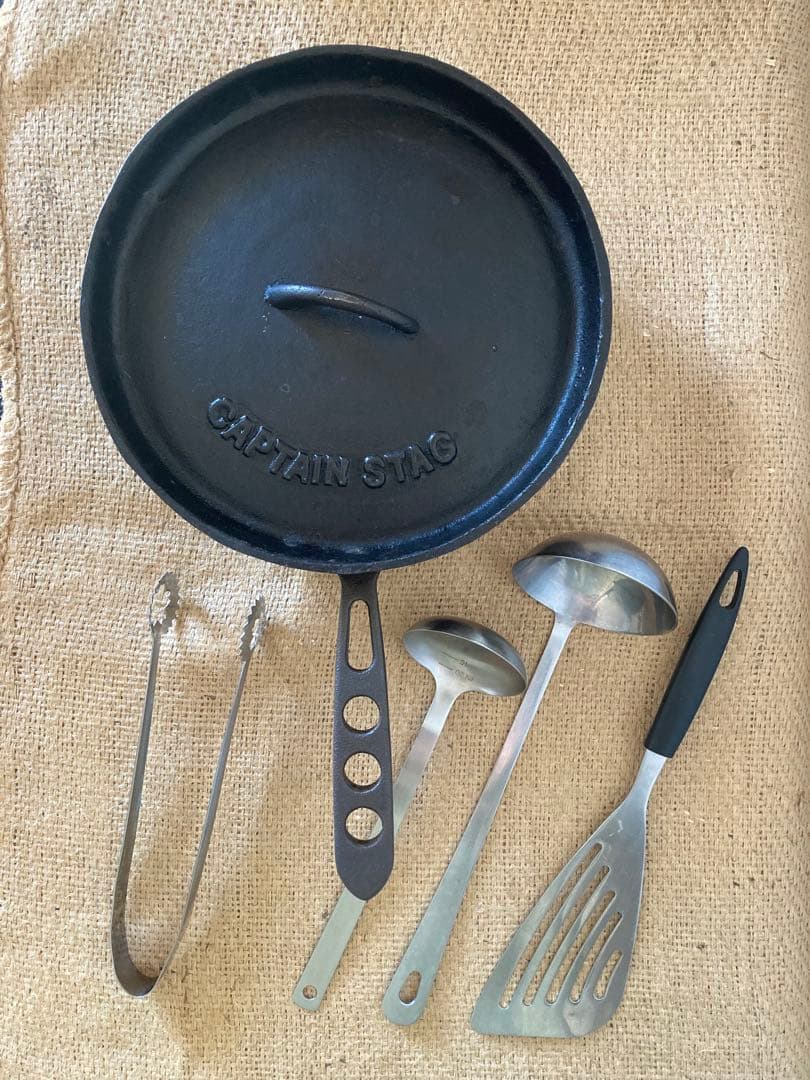 おもいのフライパン24㎝　CAPTAIN STAG 24㎝　蓋セット　➕おまけ