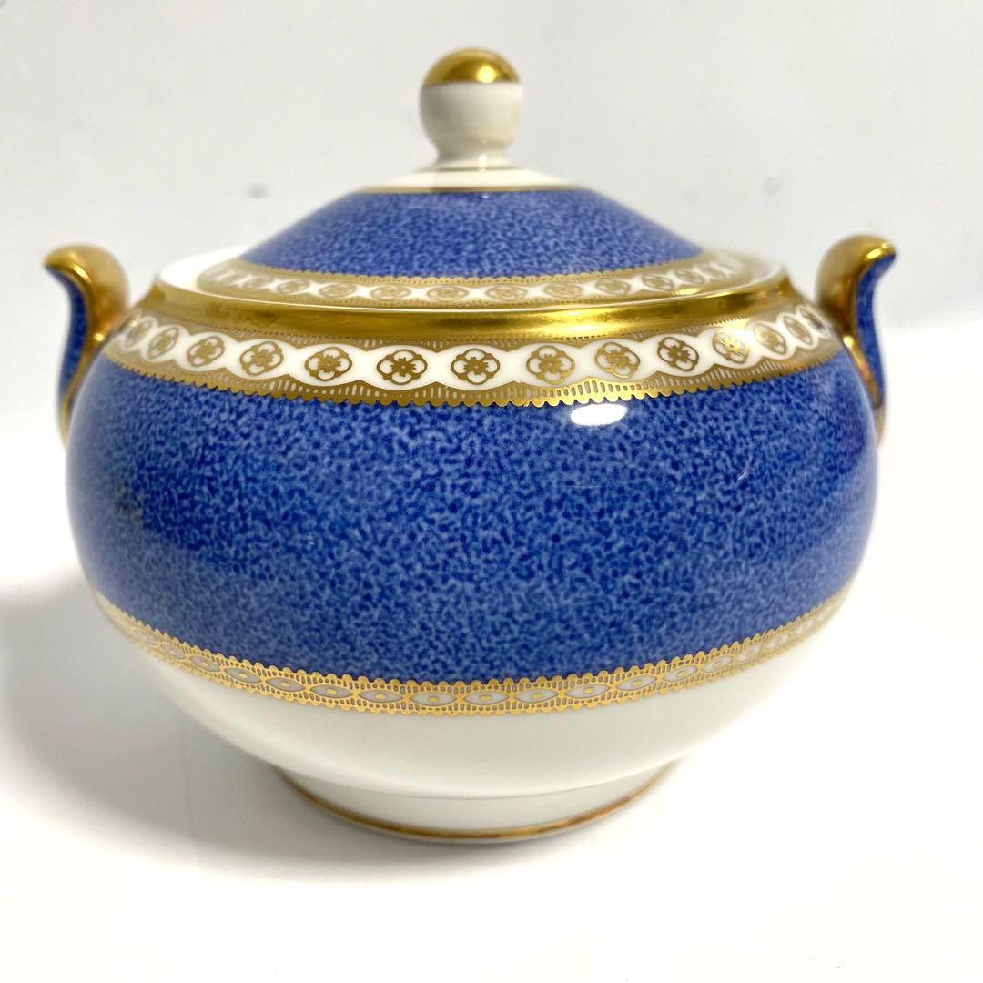 ウェッジウッド ユーランダー パウダーブルー ティーポット シュガーポット