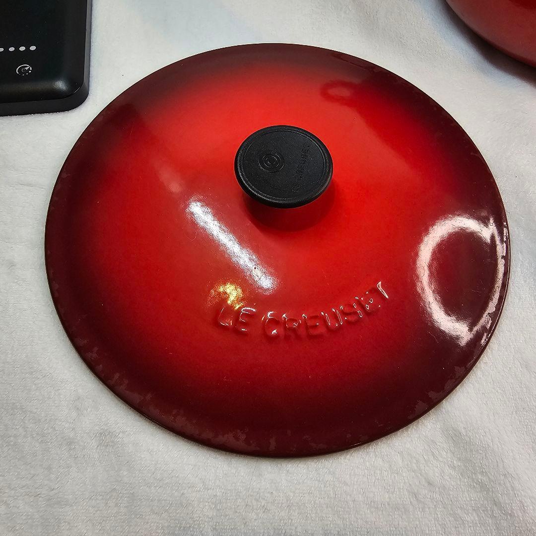 LE CREUSET ル・クルーゼ 両手鍋 マルミット 22cm レッド