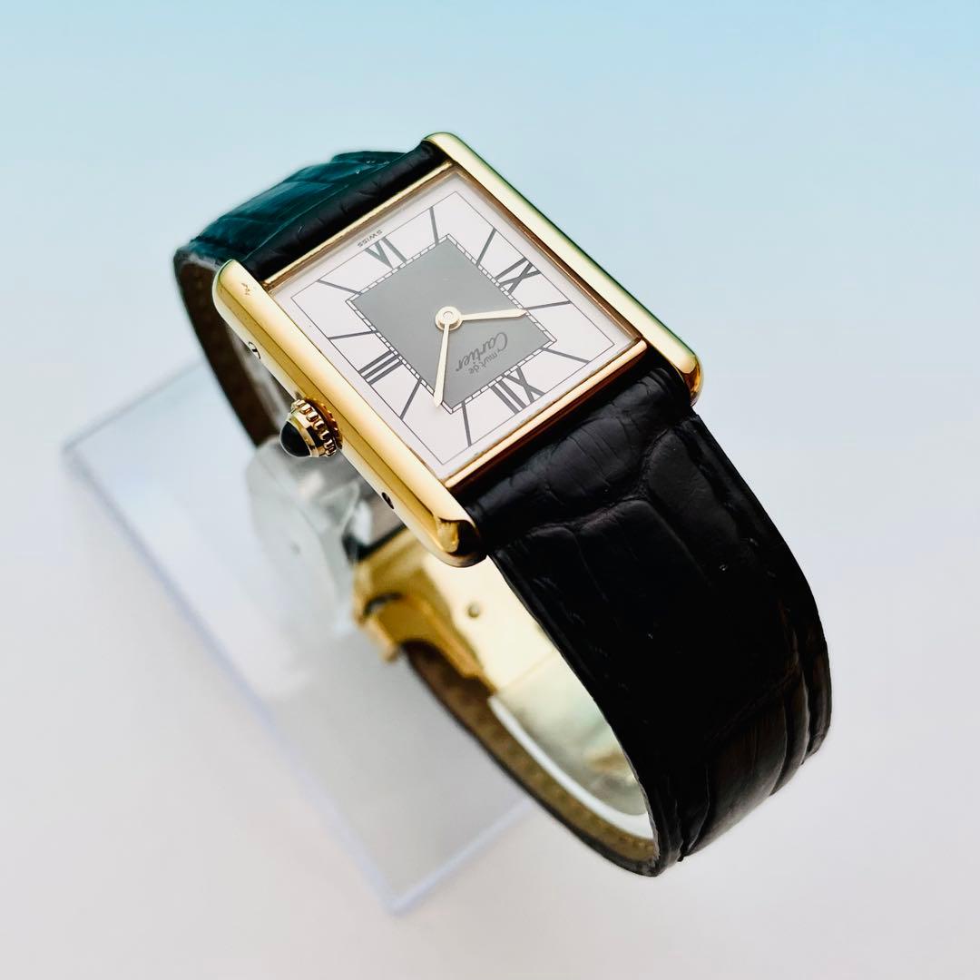 【極上品】カルティエ マストタンク LM ヴェルメイユ 整備済 590005