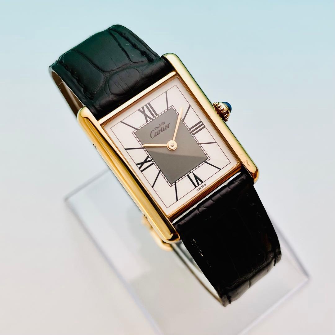【極上品】カルティエ マストタンク LM ヴェルメイユ 整備済 590005