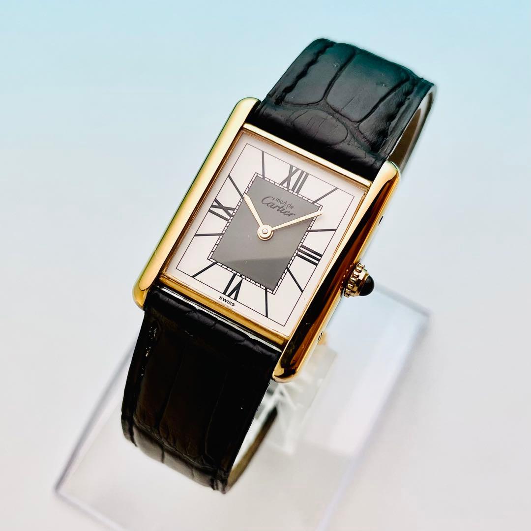【極上品】カルティエ マストタンク LM ヴェルメイユ 整備済 590005