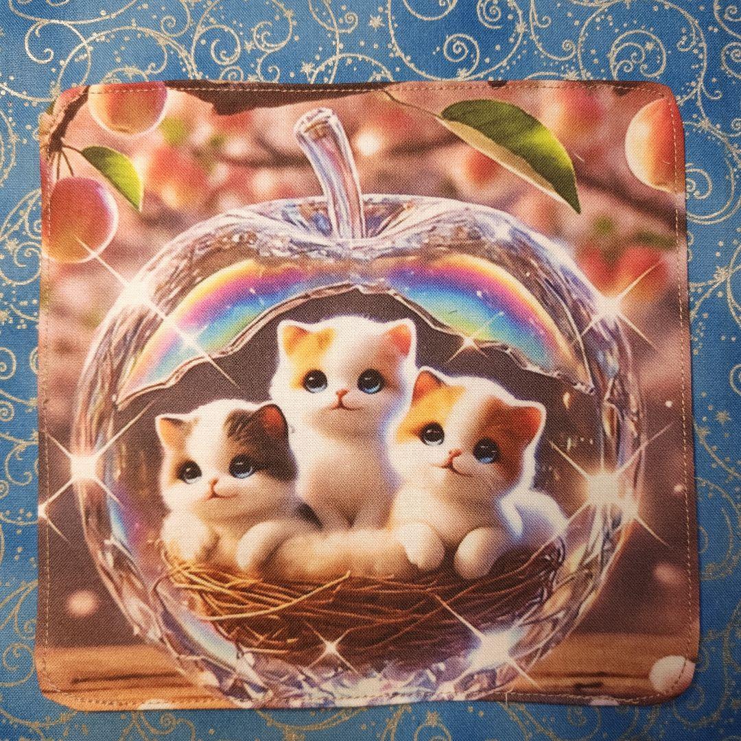 あしべ☆　パネル18枚+ハンカチワンにゃんこ柄