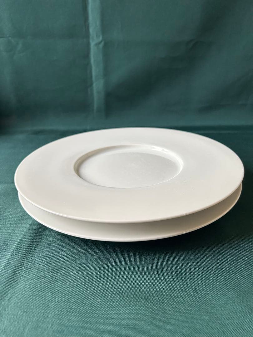 リム　平皿　白　8枚