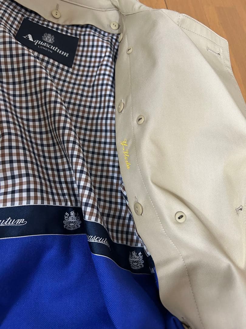 極美品◼️アクアスキュータム ベーシックトレンチコート サイズ10