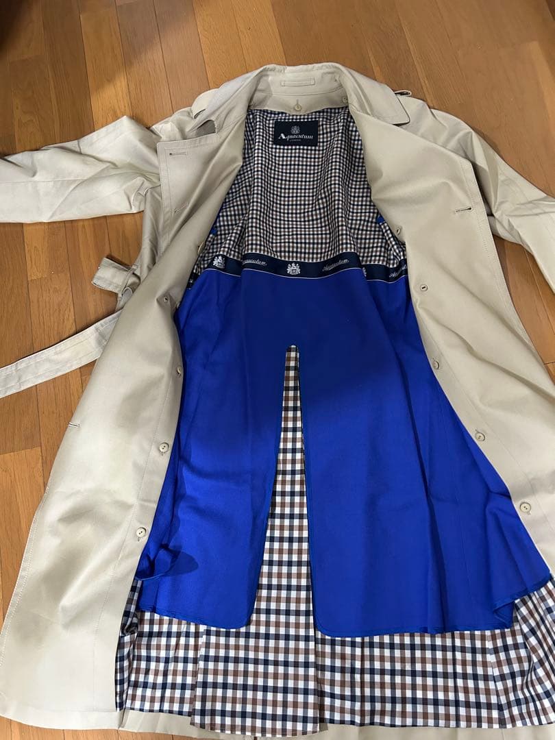 極美品◼️アクアスキュータム ベーシックトレンチコート サイズ10