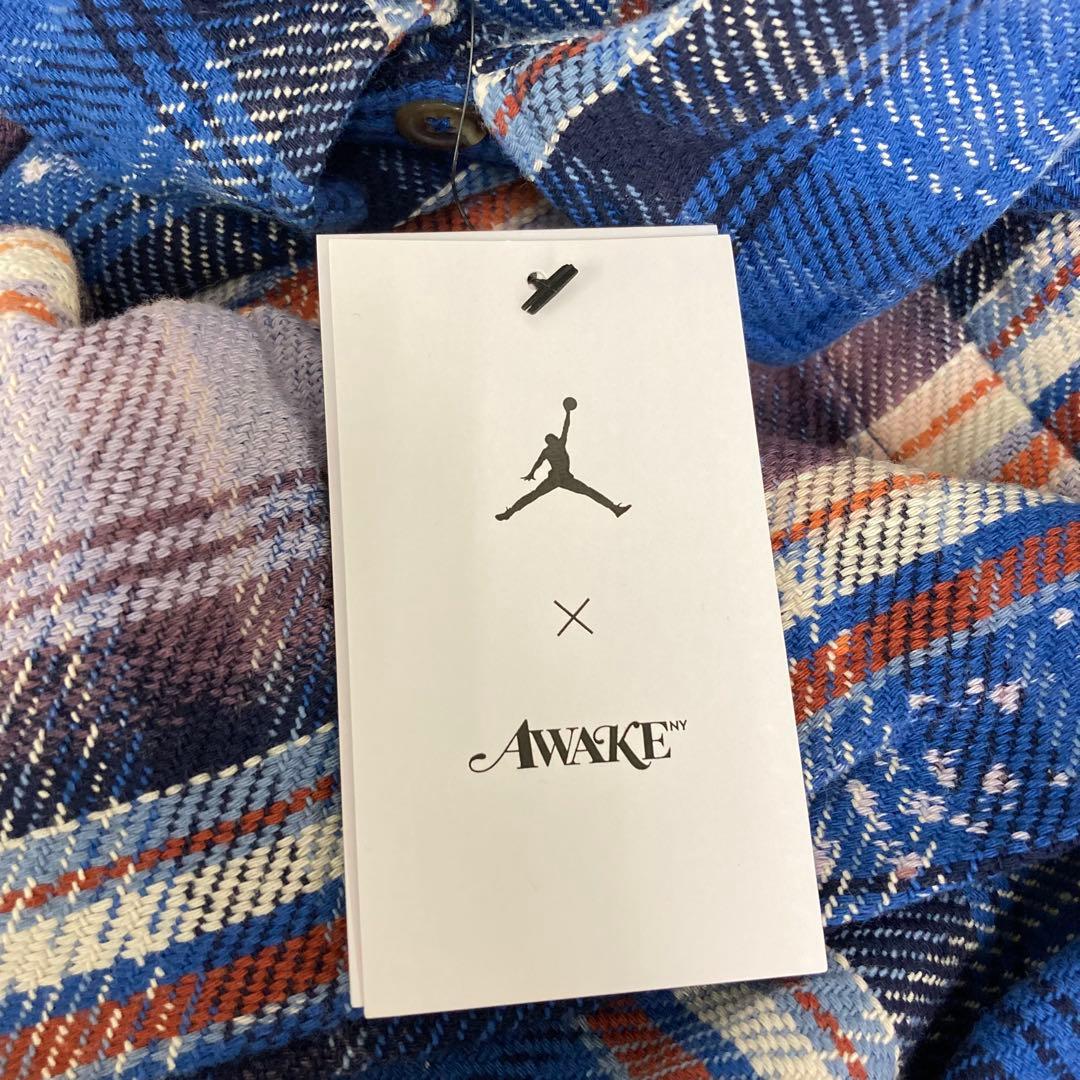 nm-1253) NIKE JORDAN AWAKE NY フランネルシャツ