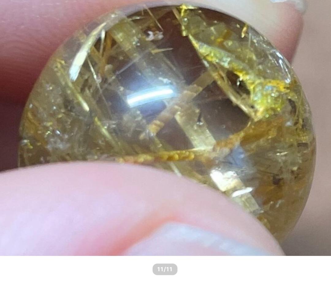 ゴールド タイチン ルチル クォーツ スフィア ゴールド ルチル 丸玉 18mm