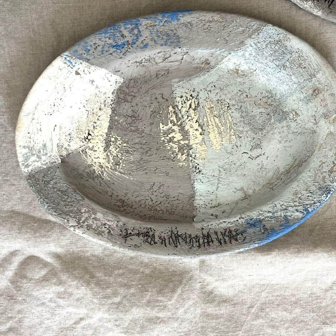 未使用 東恩納美架 大皿　オーバルプレート 2枚セット 水通しのみ