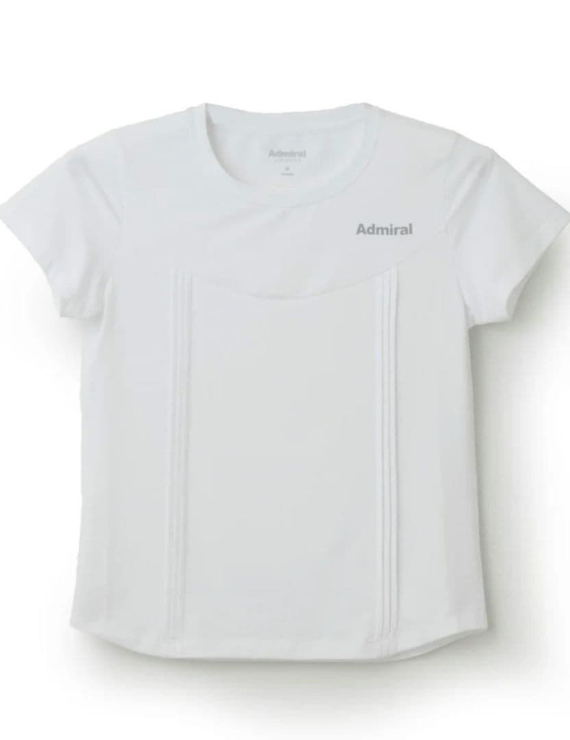 Admiral フロントピンタックTEE ATLA543 ホワイト　Lサイズ