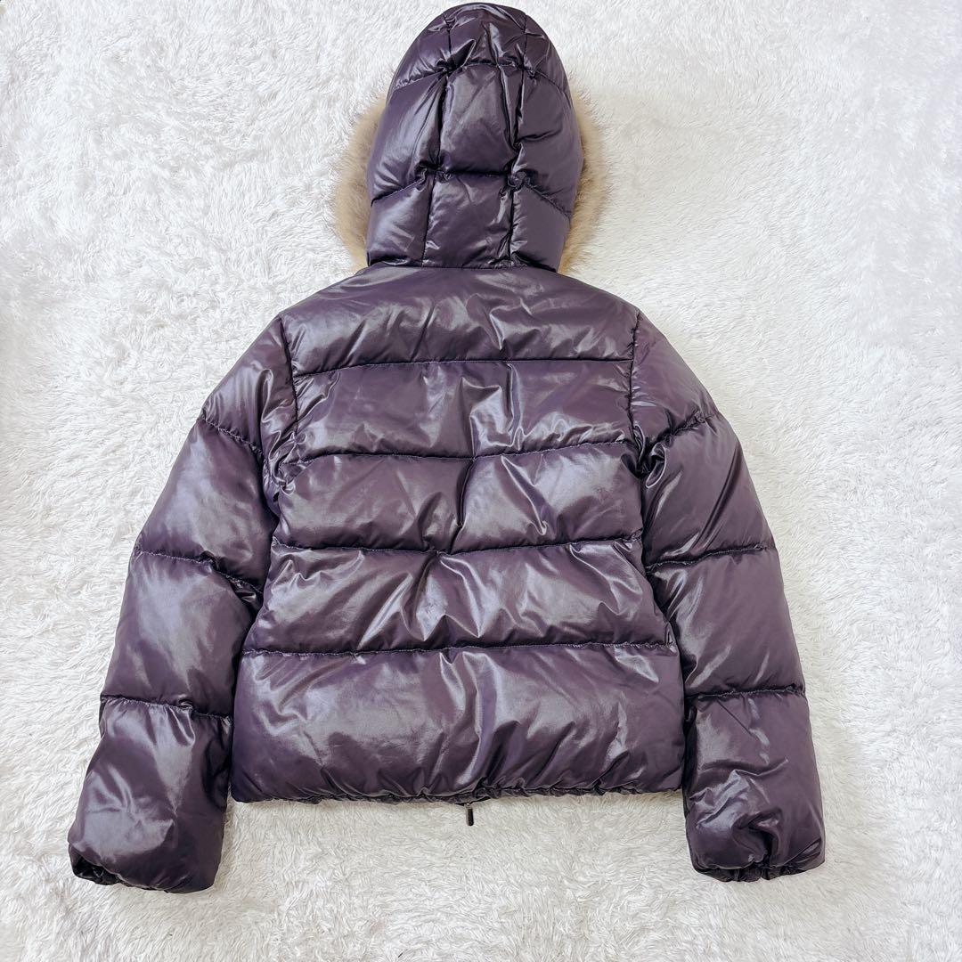 美品 y2k DUVETICA ダウンジャケット　リアルファー着脱可　L 紫