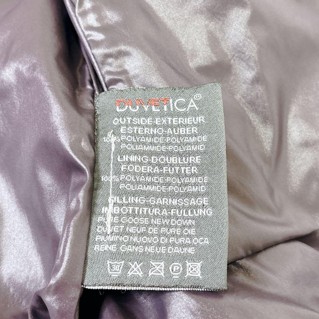 美品 y2k DUVETICA ダウンジャケット　リアルファー着脱可　L 紫
