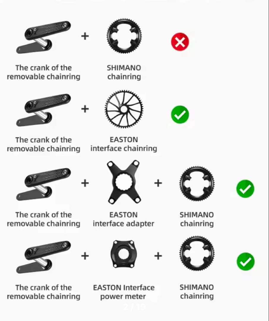 ROCKBROS カーボンクランク162.5mm