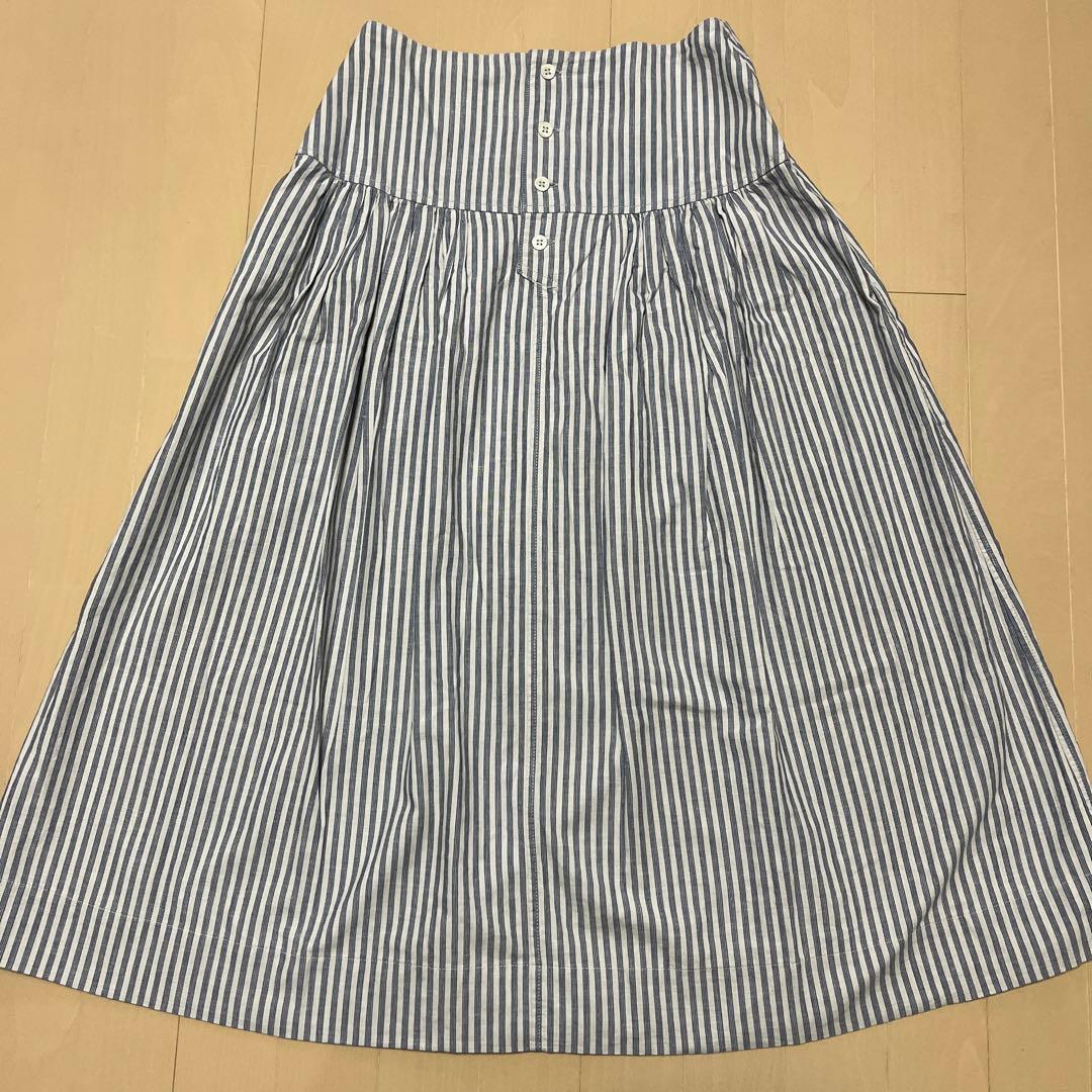 45R 二重織のスカート（インディゴ）