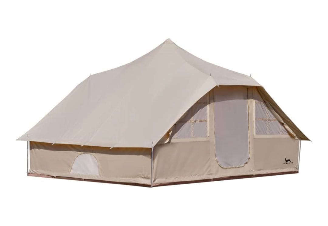 TOMOUNT ロッジ型 ワンポールテントTC ポリコットン4-6人（送料込）