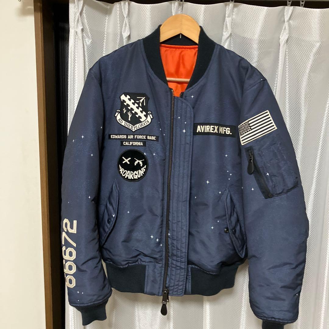 激レアAVIREX MA-1 フライトジャケット (ロアーガンズ)XLサイズ