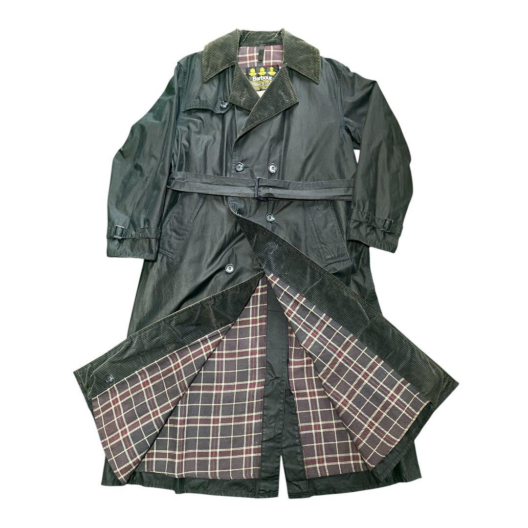 90s Barbour trench coat c38　バブアー　トレンチコート