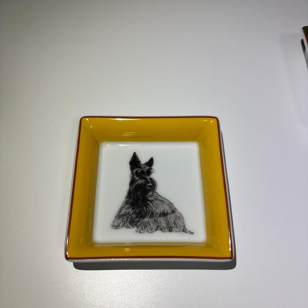 希少 エルメスHERMESイングリッシュスプリンガースパニエル灰皿大1 小5枚