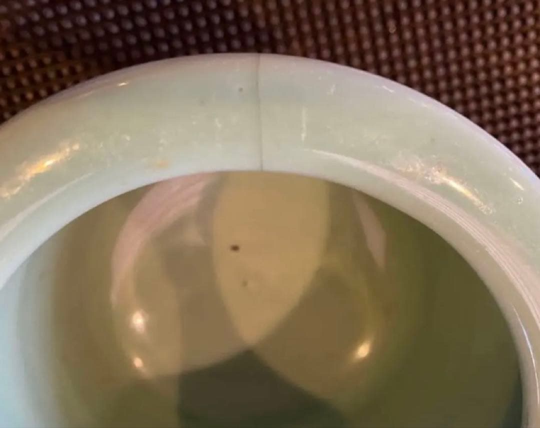 青磁三脚香炉・陶器剣山付き　２点セット ヴィンテージ　レア