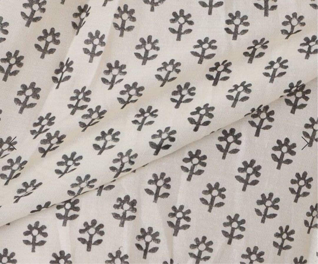 最終値下げ メゾン ド ソイル　SMALL FLOWER BLOCK PRINT