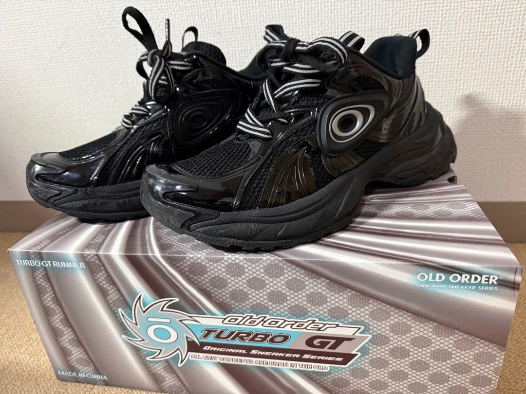 Old Order Turbo GT ブラック スニーカー 28cm