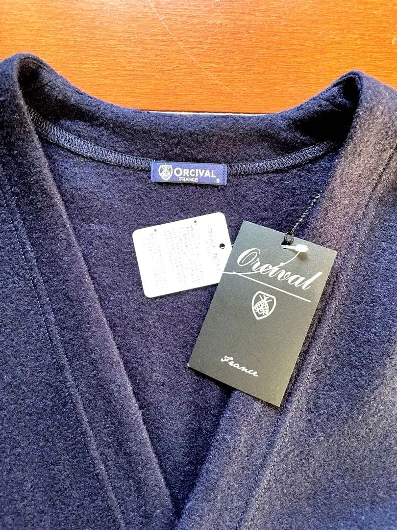 新品ORCIVAL/ウールジャージー カーディガン　C0282 WPJ サイズ5