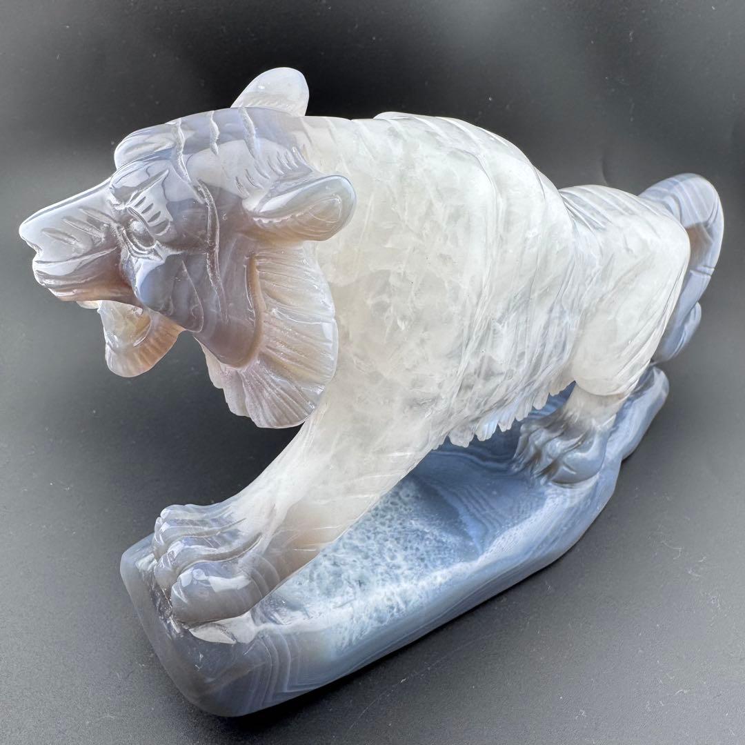 T-21トレージャ瑪瑙「虎」夫婦ペア　天然石　ジォードめのう　クリスタル3kg