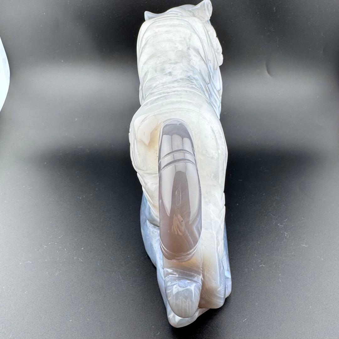 T-21トレージャ瑪瑙「虎」夫婦ペア　天然石　ジォードめのう　クリスタル3kg