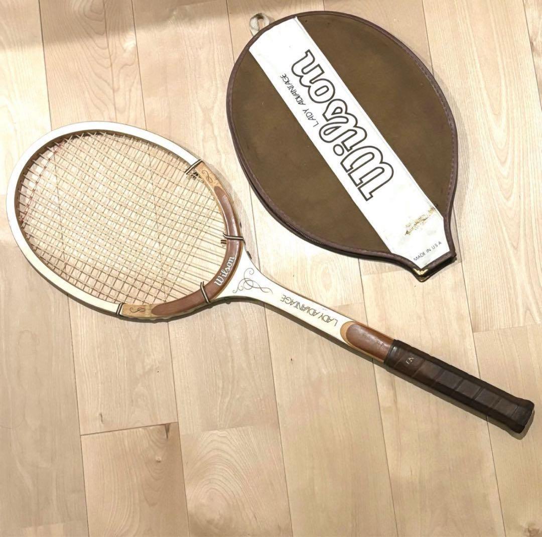 WILSON LADY ADVANTAGE 木製テニスラケット レトロ USA製