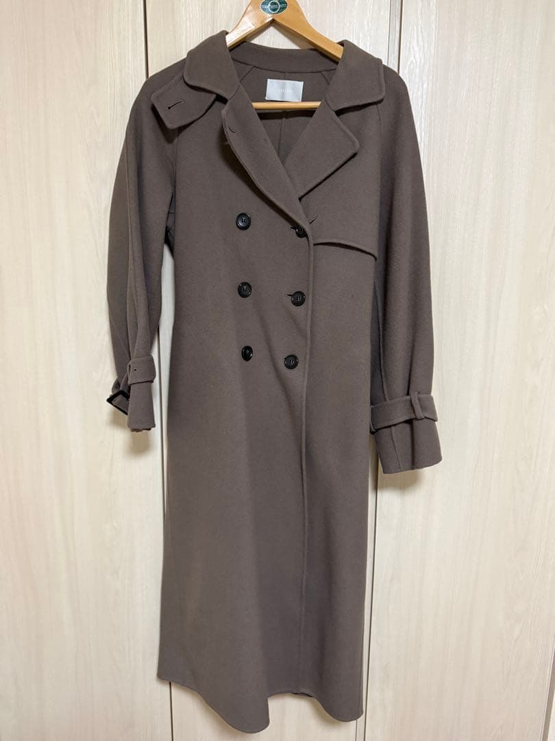 【送料込】CELFORD ウール混ロングトレンチコート Sサイズ