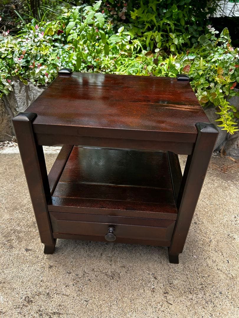 民藝家具　えぞインテリア　多様台　ベッドサイドデスク　アンティーク