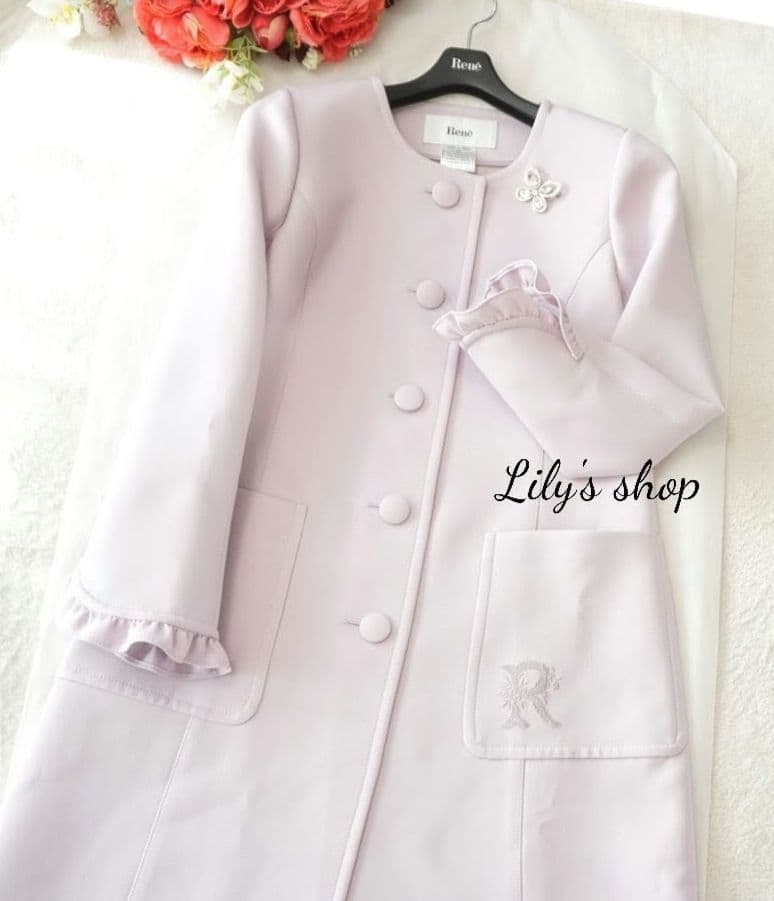 極美品♡イニシャル刺繍コート