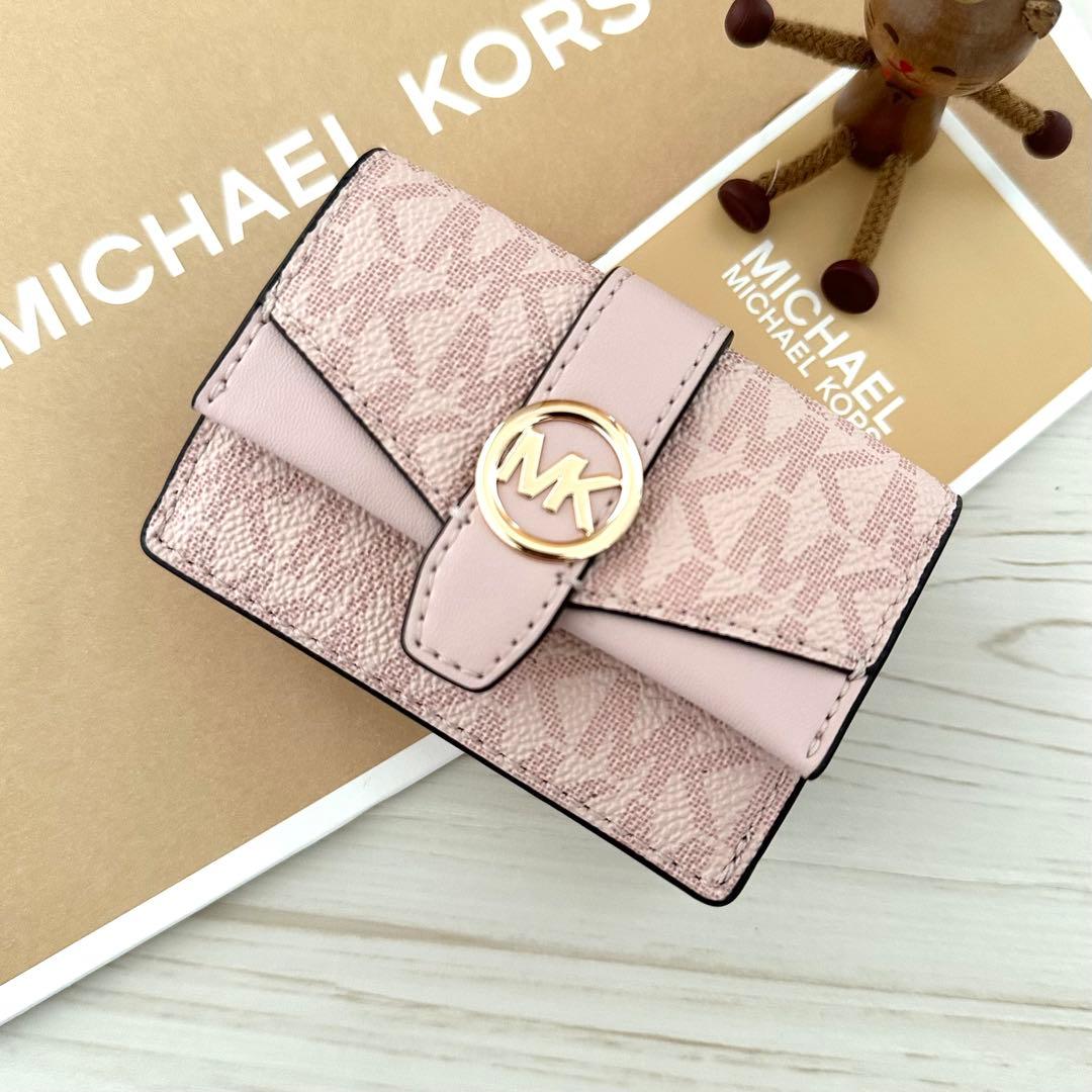 ✨ 店頭完売 新品 MICHAEL KORS マイケルコース 折り財布 ピンク