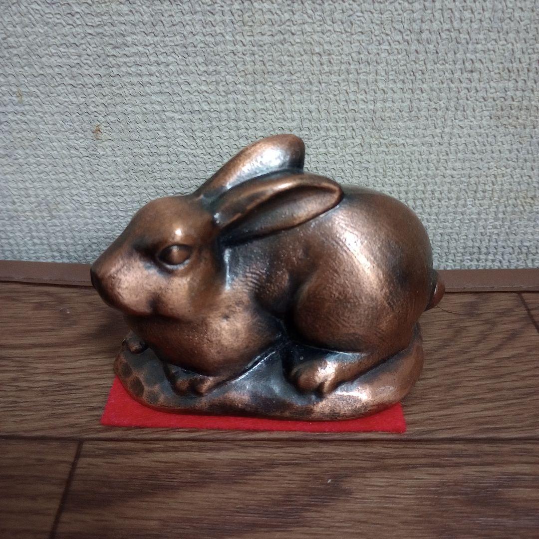 うさぎ　置物　栓抜き