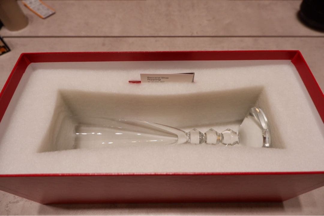 【未使用、箱付】Baccarat ベガ シャンパンフルート 、箱付