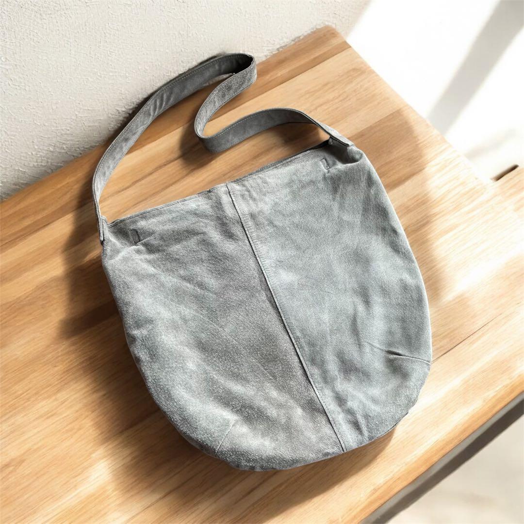 【美品】北欧暮らしの道具店　撥水スエードの2WAYトートバッグ グレー 軽い