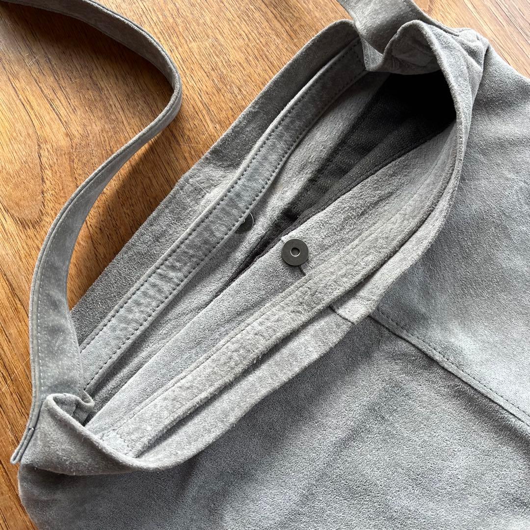 【美品】北欧暮らしの道具店　撥水スエードの2WAYトートバッグ グレー 軽い