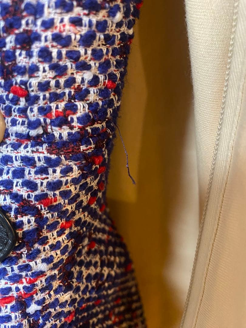 LOUIS VUITTON ワンピース ツイード ルイヴィトン モノグラム